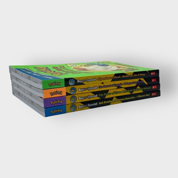 Lot of Pokemon Super Special Flip Over Books 1 to 4 | PB | Scholastic | Posters - Picture 1 of 13